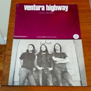 Vtg 1970s The music Rock band - AMERICA - Sheet Music